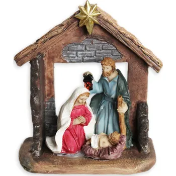 Vánoční dekorace Betlém polyston 8,5x9cm (551716)