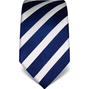 Kravata Vincenzo Boretti hedvábná kravata 21980 - modrá s pruhem