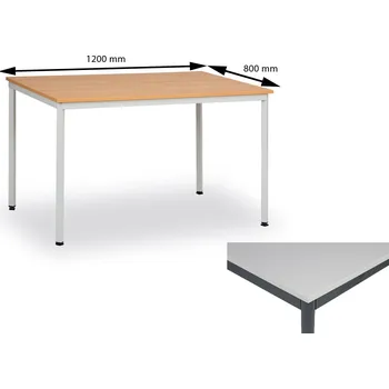 Jídelní stůl Jídelní stůl JS 120/KP - lak tm.šedý/deska šedá