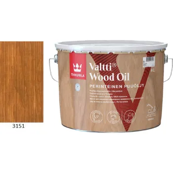 Olej na dřevo Tikkurila Valtti Wood Oil - PUUÖLJY - 9L - 3151 + dárek k objednávce nad 1000Kč