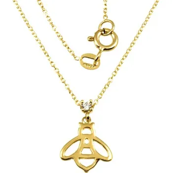 Náhrdelník ŠPERKY-NM, Zlatý dámský náhrdelník včelka 1022 Délka náhrdelníku: 42 cm