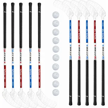 Florbal Florbalový set Freez Spike 32 round MB 90cm (10 hokejek) vel. 90cm (=101cm) 7 x levá / 3 x pravá
