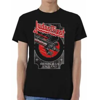 Pánské tričko Merch Judas Priest: Tričko Silver And Red Vengeance S