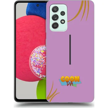Pouzdro na mobilní telefon Picasee silikonový černý obal pro Samsung Galaxy A73 5G - COONDA růžovka