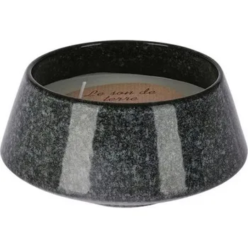 Svíčka Vonná svíčka v keramickém obalu Soft Lavender, 15 x 7 cm, šedá