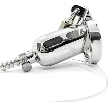 Pás cudnosti Black Label The Tap Stainless Steel Chastity Cage