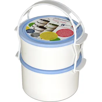 Jídlonosič PETRAplast Plastový jídlonosič 1x1 l + 1x1,3 l Barva: Bílá
