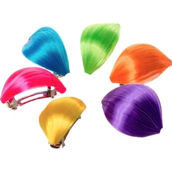 Spona s vlasovým pramenem Reflex - oranžová barva