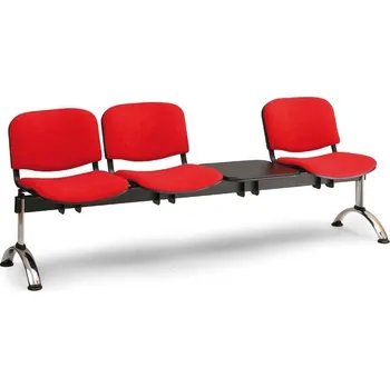 Lavice čalouněná - červená 3M se stolkem LC/9377/KP