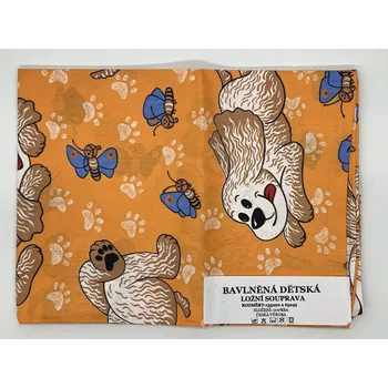 Povlečení Fashion Dětské oranžové bavlněné povlečení Barva: Oranžová, Velikost: 135x90cm,65x45cm