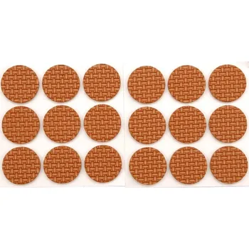 Podložka pod nábytek Podložka samolepící hnědá - průměr 25mm - 18ks VOREL
