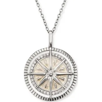 Náhrdelník ŠPERKY-NM, Stříbrný náhrdelník Engelsrufer kompas 894 Délka náhrdelníku: 45 cm