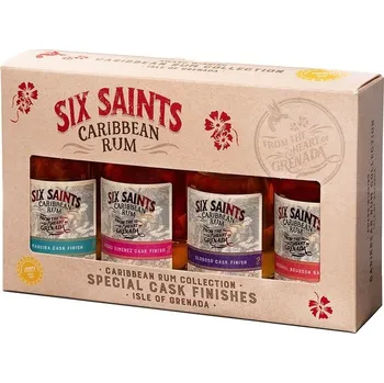 Rum Six Saints Caribbean Rum Mini Pack 41,7 % 0,05 l box