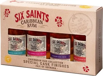 Rum Six Saints Caribbean Rum Mini Pack 41,7 % 0,05 l box