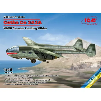 Modelářství ICM 1/48 Gotha Go 242A, German WWII Landing Glider
