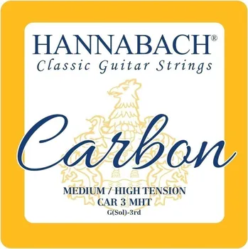Struna pro kytaru a smyčcový nástroj Hannabach Struna pro klasickou kytaru CARBON Medium / High Tension DiskantG3 CAR3MHT 5934