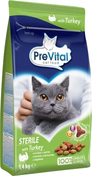 Krmivo pro kočku PreVital Cat Sterile krůtí 1,4 kg