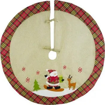 Vánoční dekorace Bestent Koberec pod stromeček 90cm Sněhulák