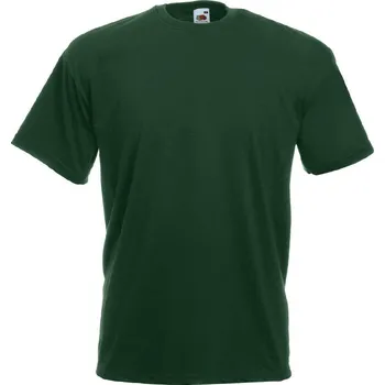 Pánské tričko Fruit of the Loom Pánské tričko Fruit of the Loom Valueweight Lahvově zelená 3XL