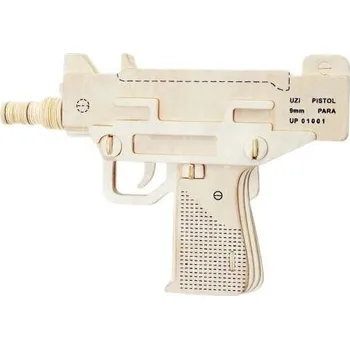 3D puzzle WOODEN TOY , WCK 3D puzzle Pistole UZI 9mm