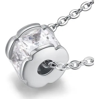 Náhrdelník B-TOP Náhrdelník se zirkonovým Korálkem - rhodiovaný