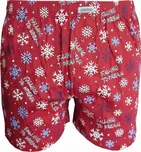 Andrie PS 5684 červené vánoční pánské trenýrky Barva: červená, Velikost: 2XL