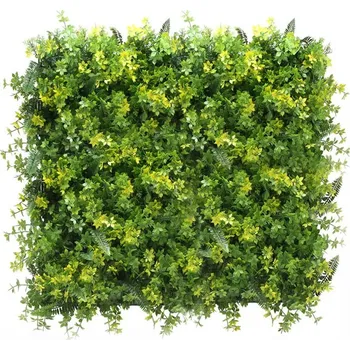 umělá květina Umělá živá zelená stěna MIX 2, 50 x 50cm, plocha 0,25m2