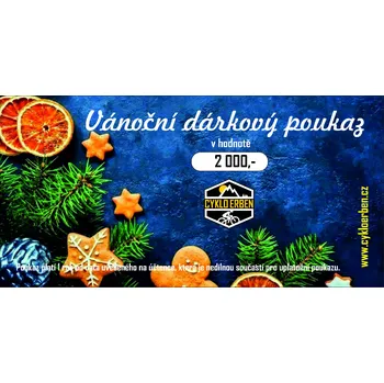 Dárkový potravinový koš CYKLO ERBEN Vánoční dárkový poukaz 2 000 Kč Typ poukazu: vytištěný poštou