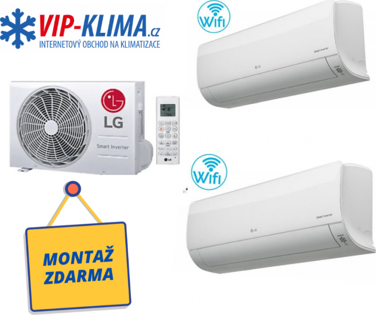 LG MULTISPLIT 2x1 MONTÁŽ ZDARMA