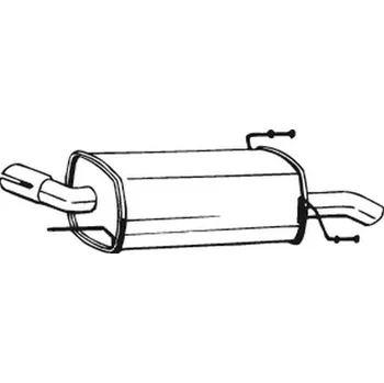 Výfukový systém Zadní tlumič výfuku BOSAL 185-553