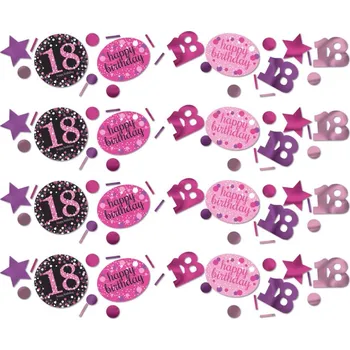 Konfeta Růžové narozeninové konfety 18