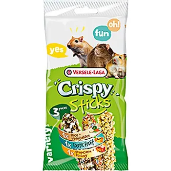 Krmivo pro hlodavce VERSELE-LAGA Crispy Sticks Omnivores - tyčky pro všežravce 3x55g