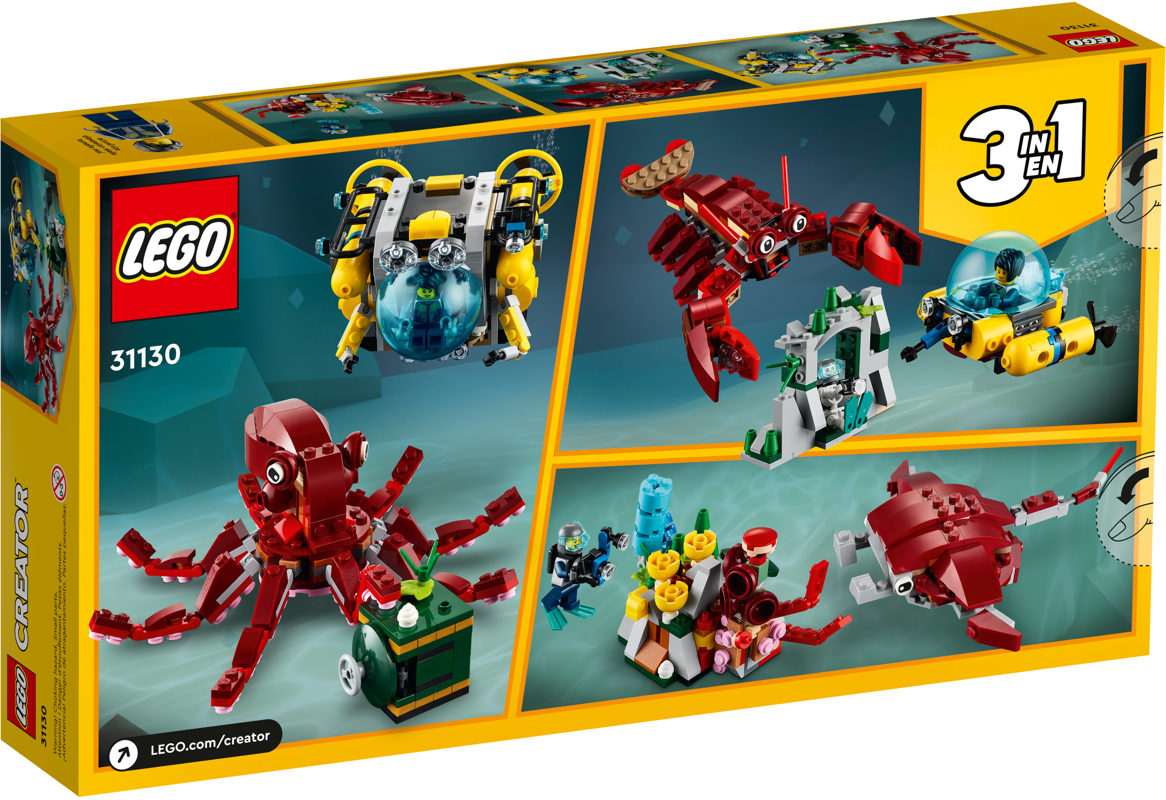 foto Stavebnice LEGO LEGO Creator 3v1 31130 Hledání potopeného pokladu