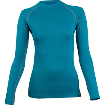 Dámské termo spodní prádlo Nanosilver dámské termo tričko raglán dlouhý rukáv tyrkysová XL