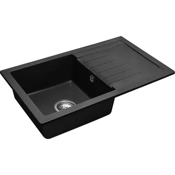 Granitový dřez Rea Dag ZLE-00111 černý