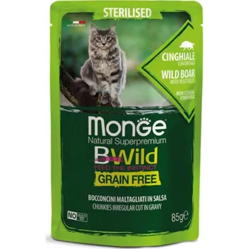 Krmivo pro kočku Kapsička MONGE Cat BWild Grain Free Adult Large Breed buvol 85g