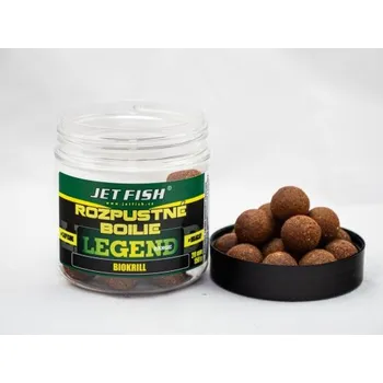 Boilies Jetfish Jet Fish Rozpustné Boilie Legend Range - Biokrill - 20 mm/250ml