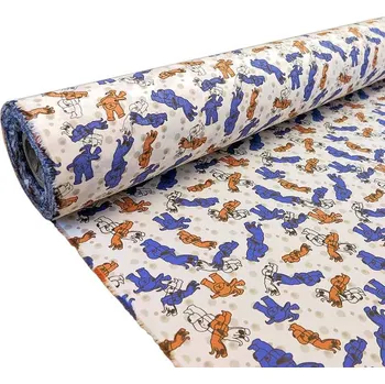 Bavlněná tkanina Látka Pejsek (Metrový textil, metráž bavlněná látka)