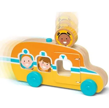 Dřevěná hračka GO TOTs - Autobus dřevěný (M&amp;D)