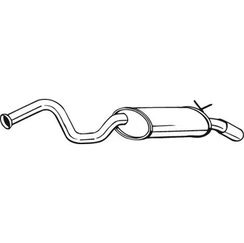 Výfukový systém Zadní tlumič výfuku BOSAL 278-639