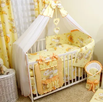 Hnízdečko pro miminko PR Souprava do postýlky 10 dílů - model 15 BAVLNĚNÁ PLENA ZDARMA