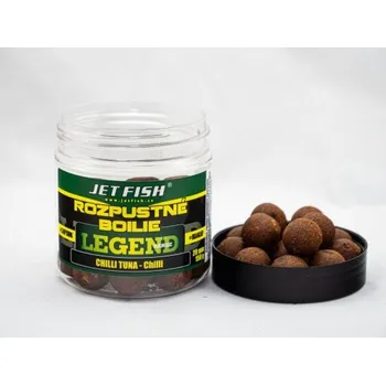 Boilies Jetfish Jet Fish Rozpustné Boilie Legend Range - Chilli Tuna/Chilli - 20 mm/250ml