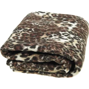 deka Deka 150x200 Leopard hnědá (Měkká přikrývka příjemná na dotek)