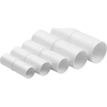 kabelová chránička STASIŃSKI SP. Z O.O. Rovný, tuhý konektor pro elektroinstalační trubky BÍLÝ ZPL-20 (BALENÍ 100 kusů)