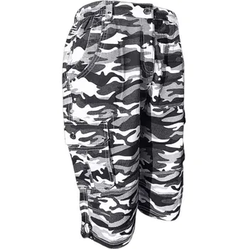 Pánské kraťasy Pánské kraťasy Baty bílý maskáč (pánské maskáčové kraťasy)