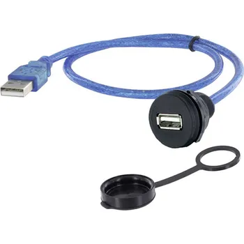 Elektrická zásuvka encitech 1310-1018-02 1310-1018-02 USB konektor Typ A, 1.00 m, 1 ks