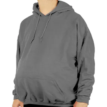Pánská mikina Mikina nadměrná velikost Šedá s kapucí (Nadrozměrné velikosti Pánská mikina SG)