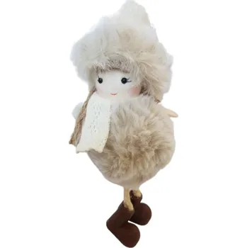 Vánoční dekorace IDARY Vánoční panenka Barva: Bílá