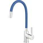 Dřezová baterie s flexibilním ramínkem Ferro chrom modrá 70710,0MD