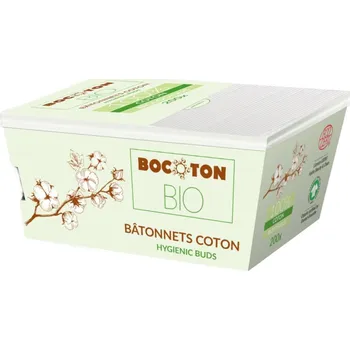 Vatová tyčinka Bocoton Vatové tyčinky do uší z biobavlny
